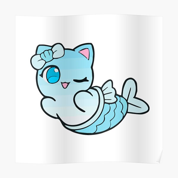 "Meemeows Aphmau cat plush #5 , Cute Cat Mermaid aphmau plushies
