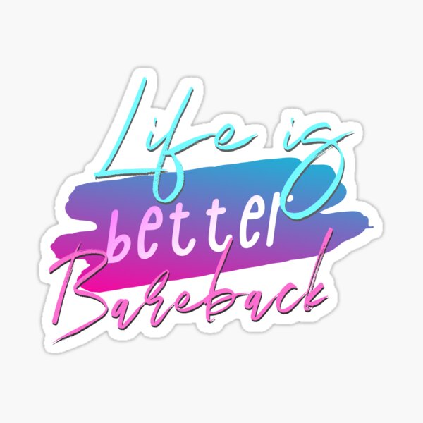 Item preview, Life is Better Bareback designed and sold by theaadesigns.