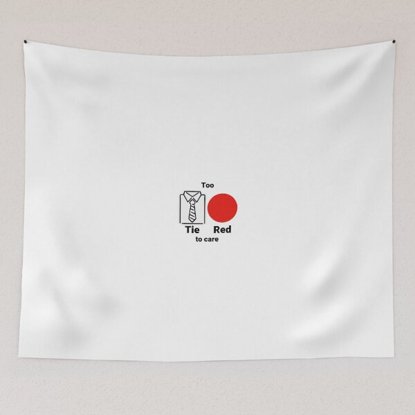 Item preview, Too TIE - RED | Too Tired to care Pun designed and sold by RouxHarbour.
