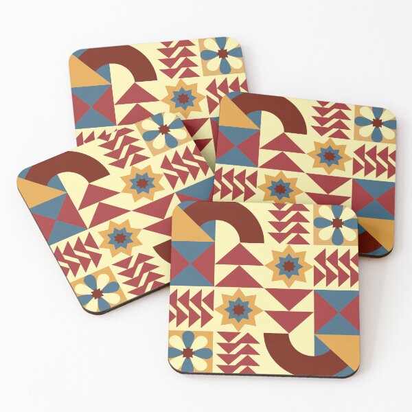 Item preview, Neo Geometric Country Primitive Barn Pattern designed and sold by FlutteringWings.