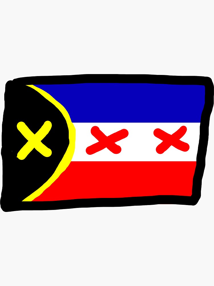 "lmanburg flag" Sticker for Sale by frostleaf Redbubble