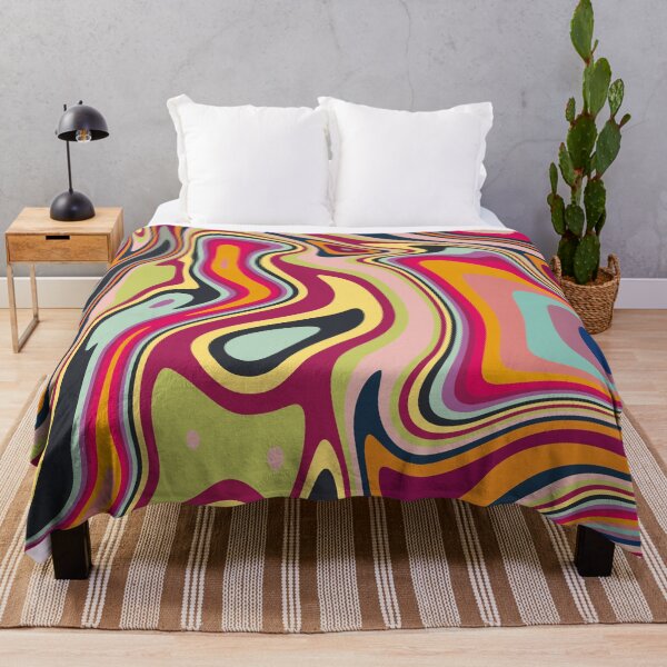 Item preview, 70s Retro Abstract Liquid Swirl Pattern designed and sold by ind3finite.