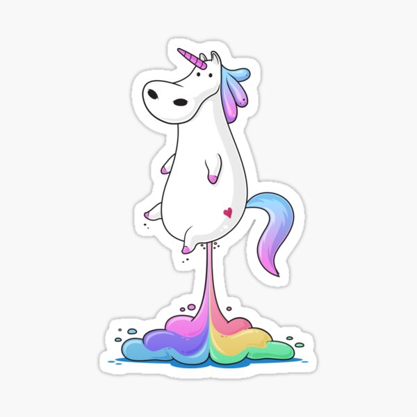 Unicorn Fart Sticker