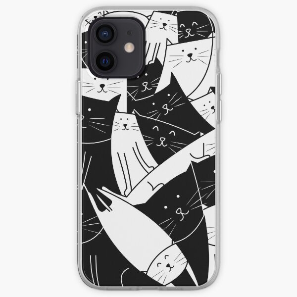 The Cats are Watching B/W iPhone Soft Case
