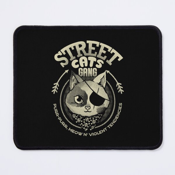 Item preview, Street Cats Gang Purr Purr Meow and Violent Tendencies Black and White by Tobe Fonseca designed and sold by Tobe Fonseca®.