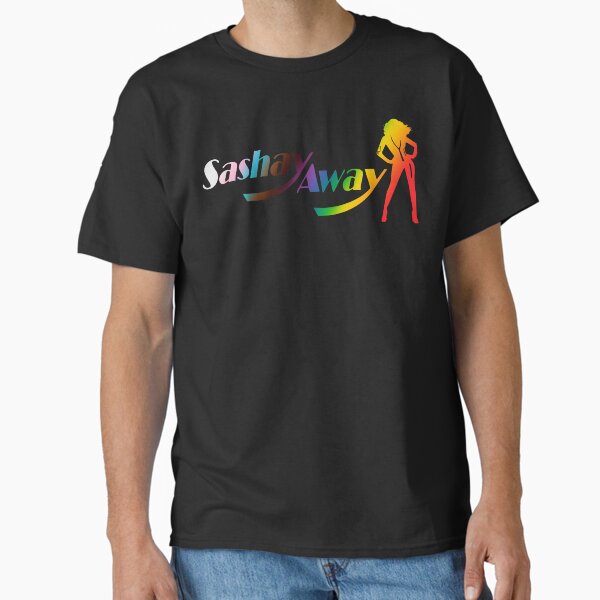 Vista previa del artículo con la obra «Sashay Away - Drag Race - Arcoíris LGBTQ+ - Silueta de RuPaul», diseñado y vendido por westendwilly.
