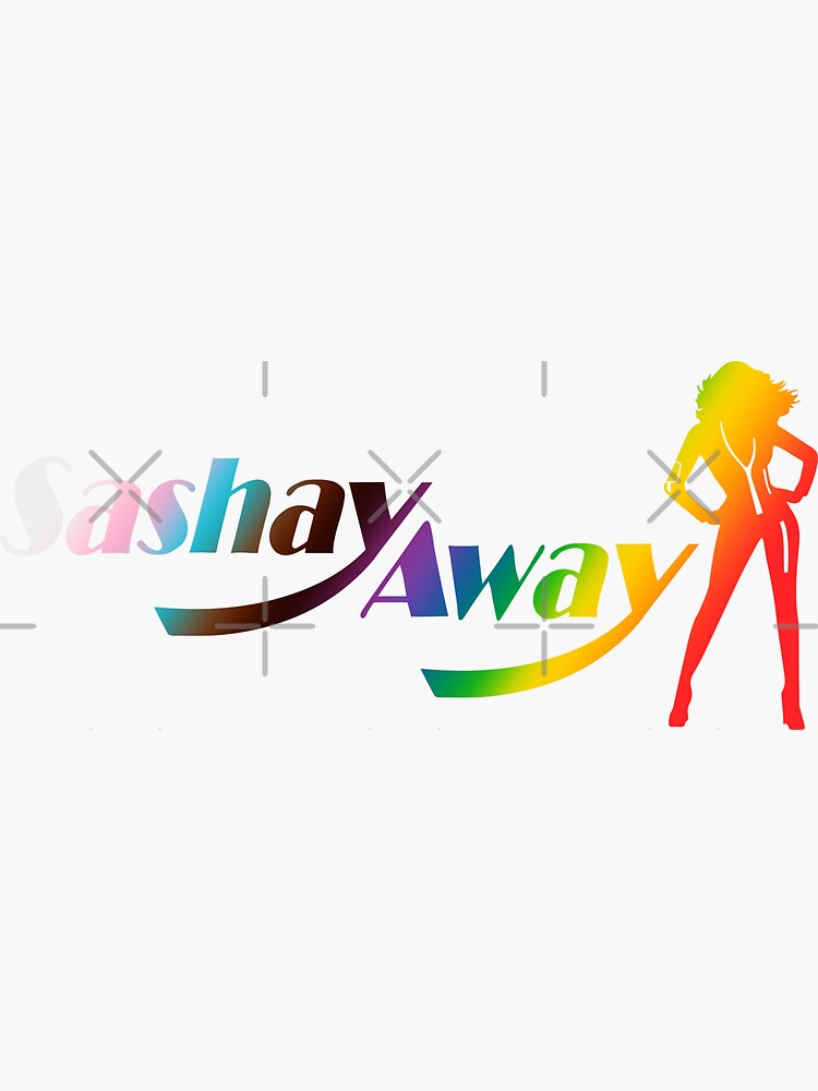 "Sashay Away Drag Race LGBTQ+ Rainbow RuPaul's Silhouette" Sticker by westendwilly Redbubble