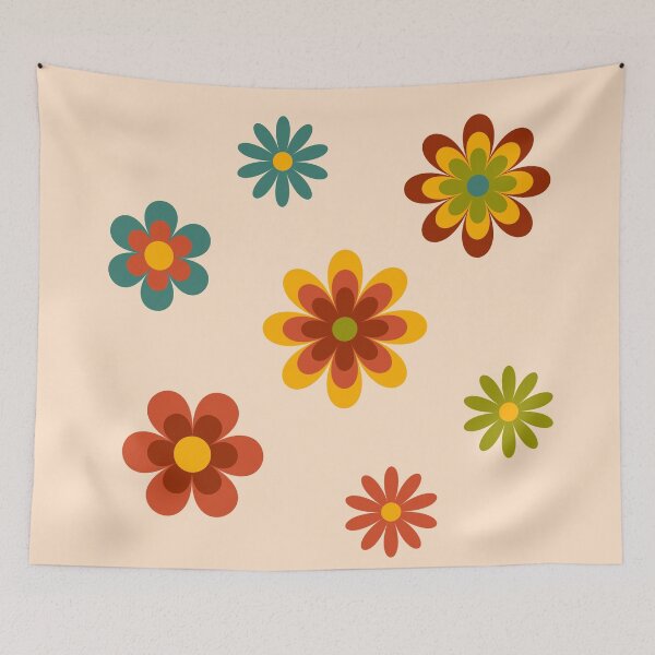 Item preview, Retro 50’s Flowers designed and sold by reannyn.