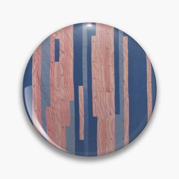 Item preview, Blue and Pink Striped Quilted Pattern designed and sold by CatbellyDesigns.