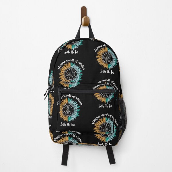 Item preview, 70s Retro Sunflower and Peace Sign-Let It Be designed and sold by Lovemountain.