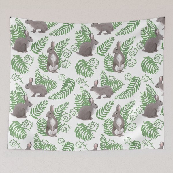 Item preview, Rabbits and Ferns designed and sold by Marlee Rae Creates.