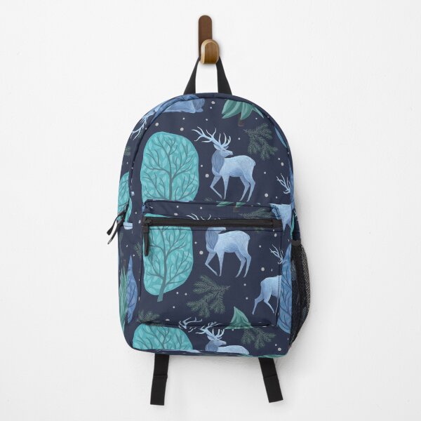 Item preview, Blue Elks & Trees - Blue designed and sold by Marlee Rae Creates.
