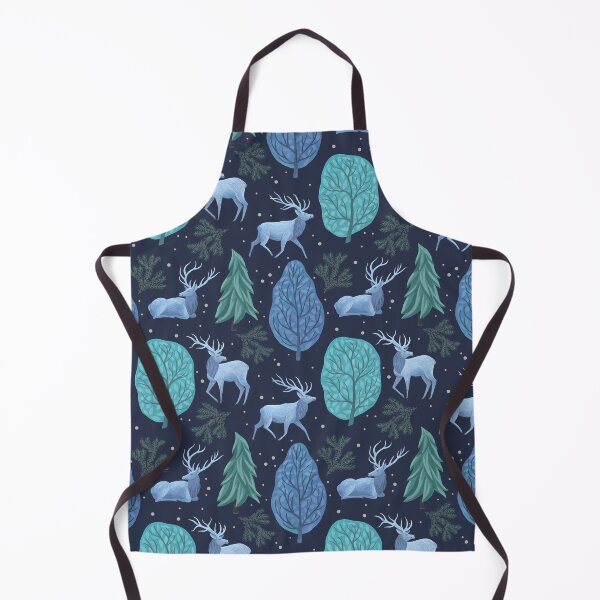 Item preview, Blue Elks & Trees - Blue designed and sold by Marlee Rae Creates.