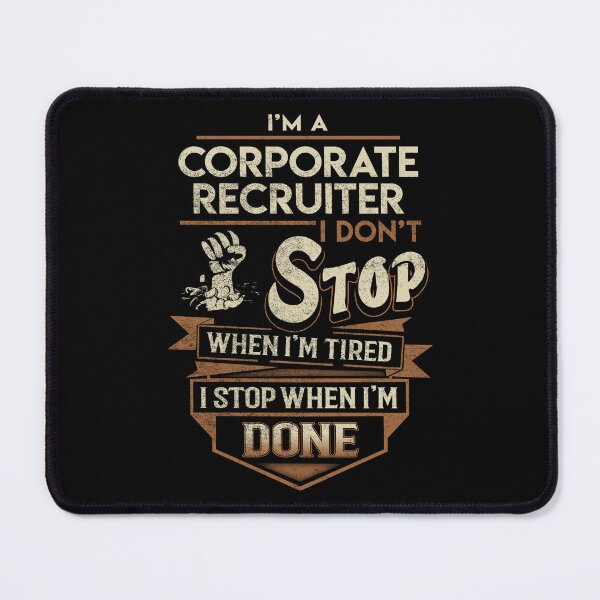 Artikelvorschau, Corporate Recruiter T-Shirt - Ich höre auf, wenn ich Job-Geschenkartikel-T-Stück erledigt habe entworfen und verkauft von paneczkopat.