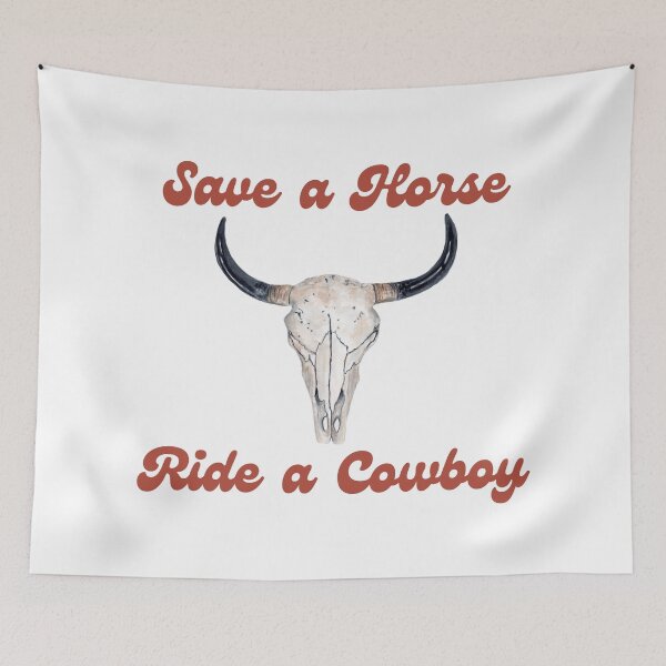 Item preview, Boho Skull Ride a Cowboy Bachelorette Decor designed and sold by mainsqueezemar.