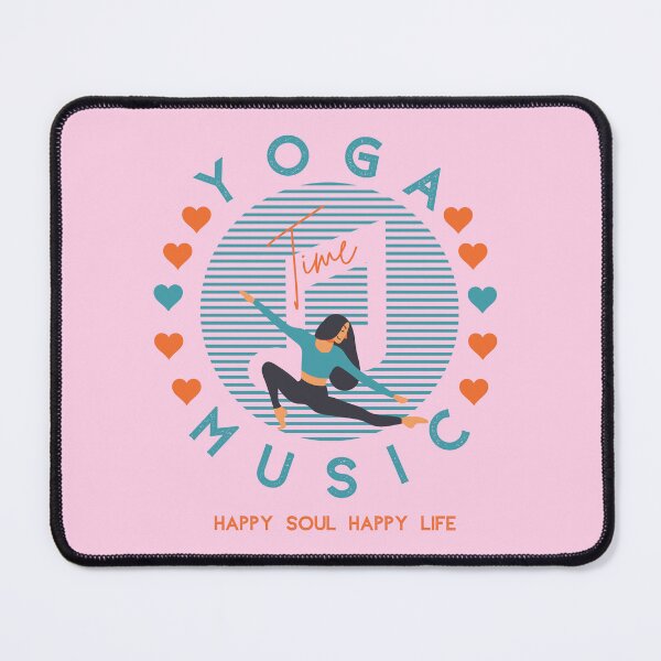 Item preview, Yoga time quote,Yoga Time and Music,Happy Soul Happy life designed and sold by behappysiempre.