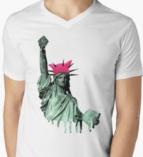 Resist - Statue of Liberty Men's V-Neck T-Shirt