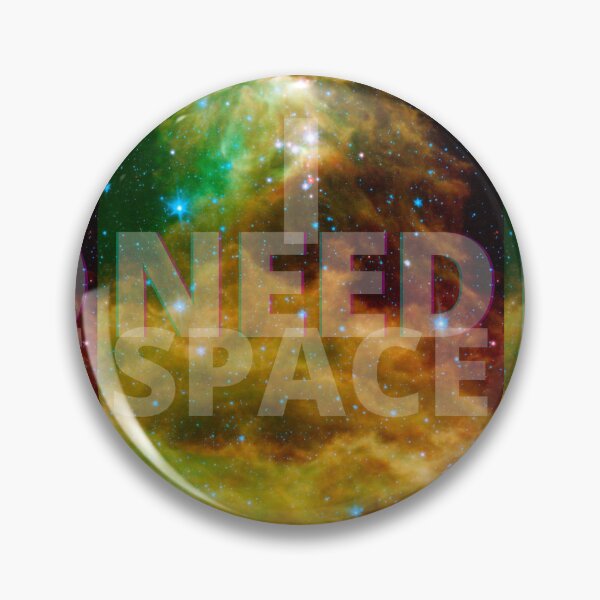 Item preview, I Need Space - Red, Green, Yellow Galaxy designed and sold by Quirkdom.