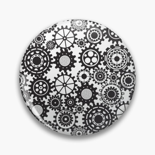 Item preview, Gears Cogs Steampunk Machine Mechanical Grind Clock designed and sold by Spaceshipsells.