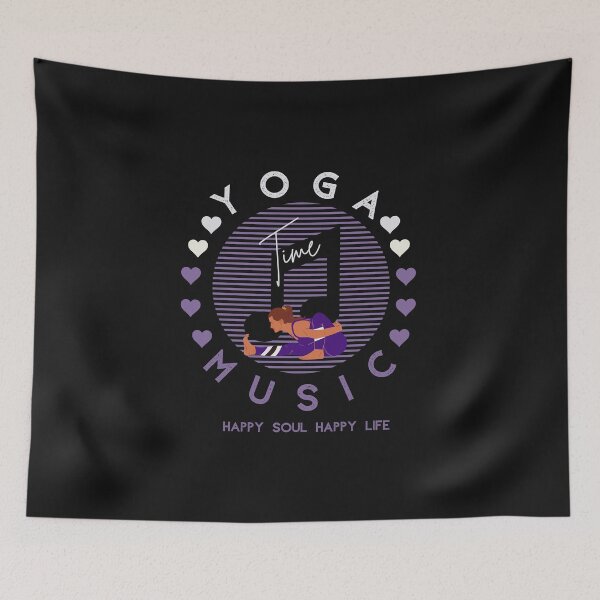 Item preview, Copy of Copy of Yoga time quote,Yoga Time and Music,Happy Soul Happy life designed and sold by behappysiempre.