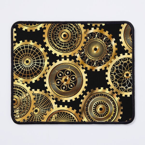 Item preview, Gears Cogs Steampunk Machine Mechanical Grind Clock designed and sold by Spaceshipsells.