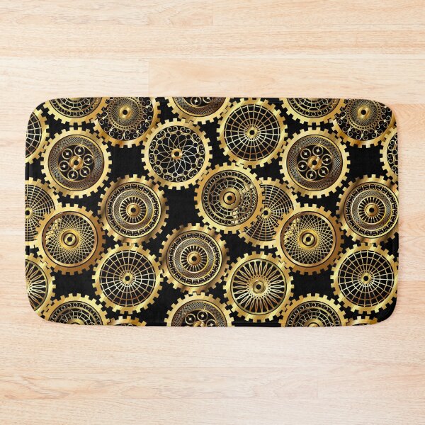 Item preview, Gears Cogs Steampunk Machine Mechanical Grind Clock designed and sold by Spaceshipsells.