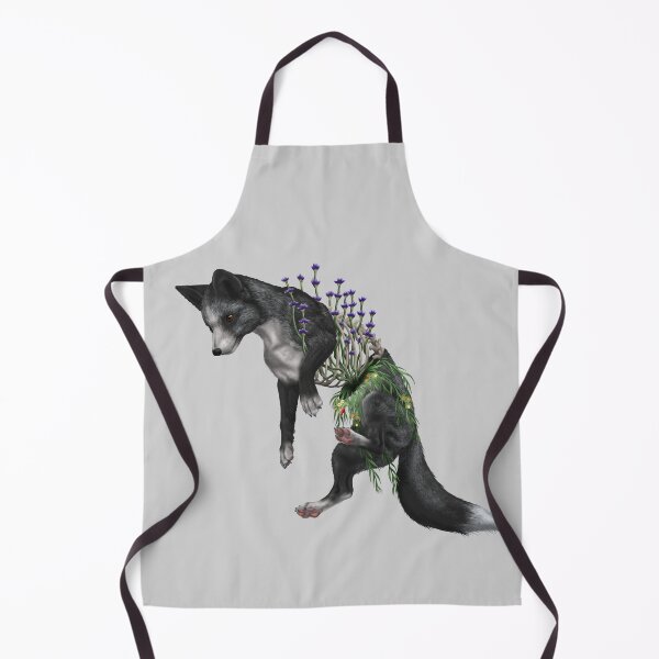 Item preview, Floral Silver Whitemark Fox designed and sold by SinnAkerri.