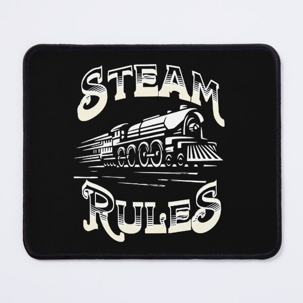 Item preview, Steam Rules Steam Train Engine Locomotive designed and sold by TheTrainRoom.