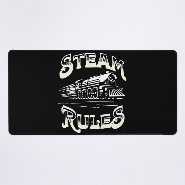 Item preview, Steam Rules Steam Train Engine Locomotive designed and sold by TheTrainRoom.
