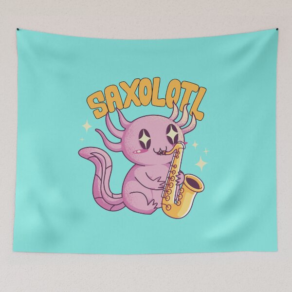 Item preview, Saxolotl Funny Axolotl Playing Sax designed and sold by MrEddie10.
