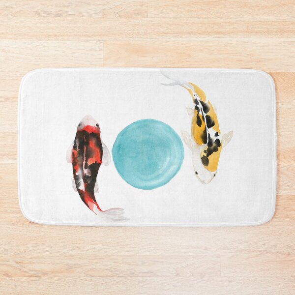 Item preview, Hydro Flask sticker - waterbottle stickers - Japanese koi fish with ocean blue watercolor circle | sticker pack designed and sold by Vane22april.
