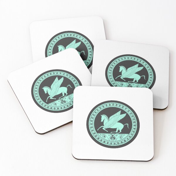 Item preview, Ancient Greek Pegasus Design - Turquoise designed and sold by Cassidy Capri.