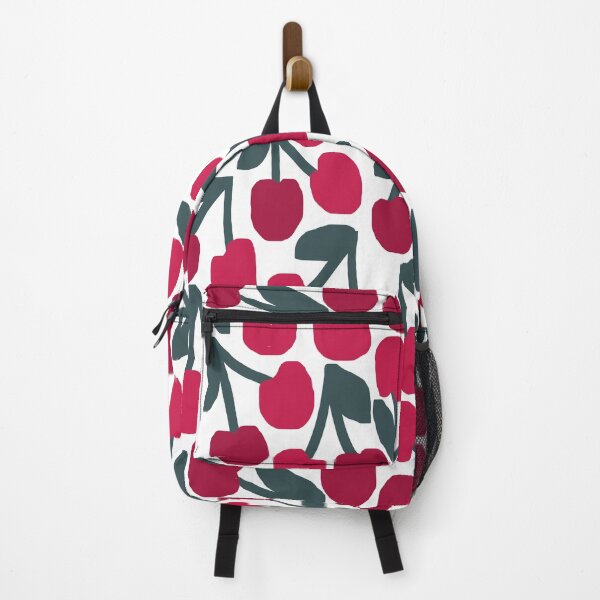 Item preview, Adorable Cherry Pattern : Colorful Cherries on White Background designed and sold by Deutschic.