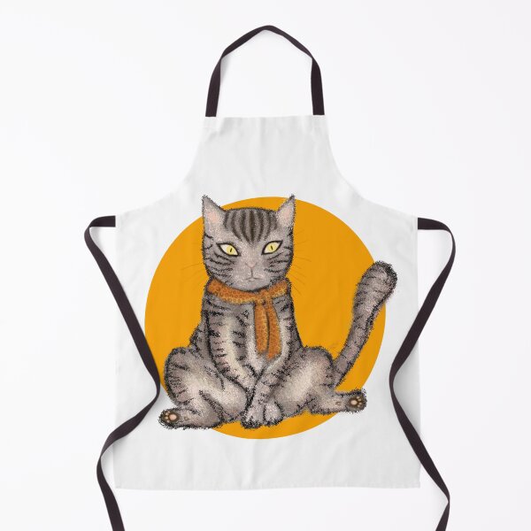 Item preview, cat with scarf designed and sold by Anovaart.