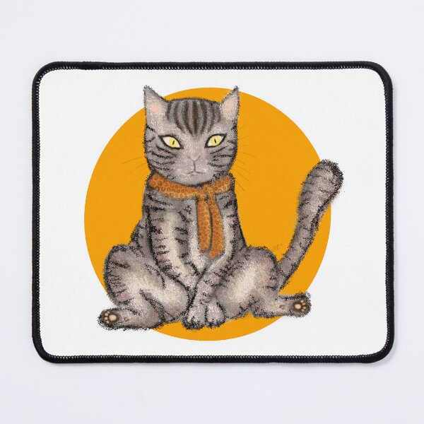 Item preview, cat with scarf designed and sold by Anovaart.