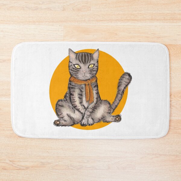 Item preview, cat with scarf designed and sold by Anovaart.