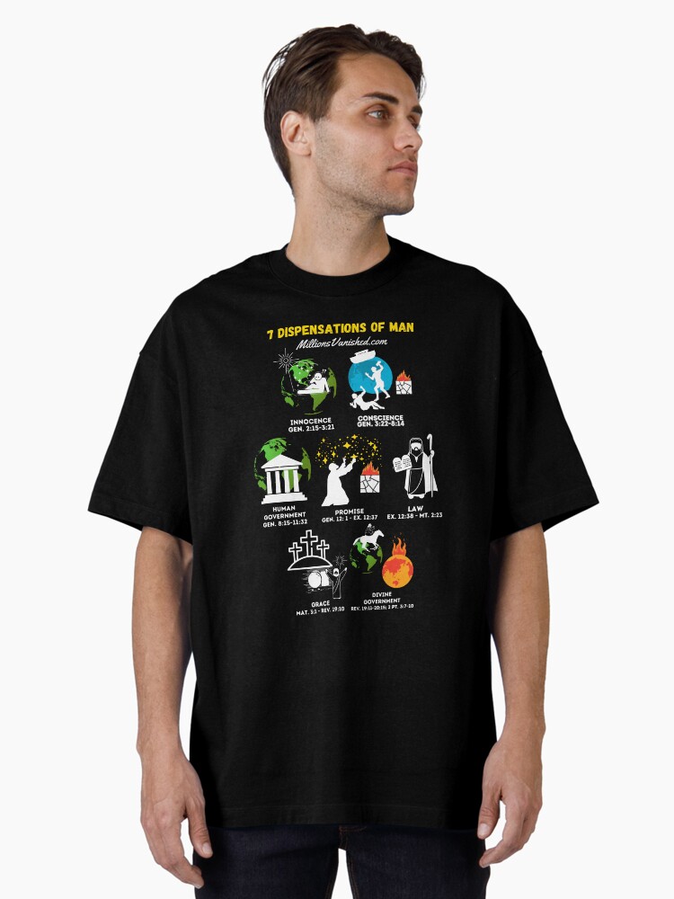 Thumbnail 2 of 7, Oversized T-Shirt, 7 Dispensations of Man - Christian  designed and sold by 1thes416.