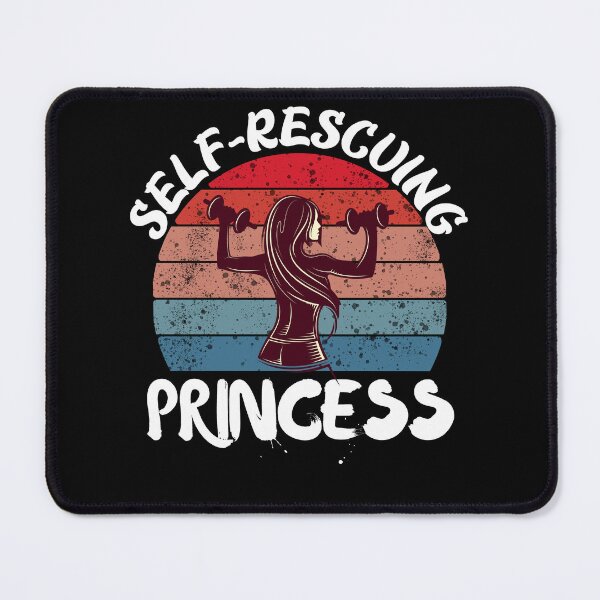 Item preview, Self rescuing princess sunset black background designed and sold by Chaos-Touch.