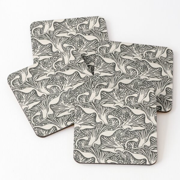 Item preview, Art Nouveau Mushrooms designed and sold by BlueSpecsStudio.