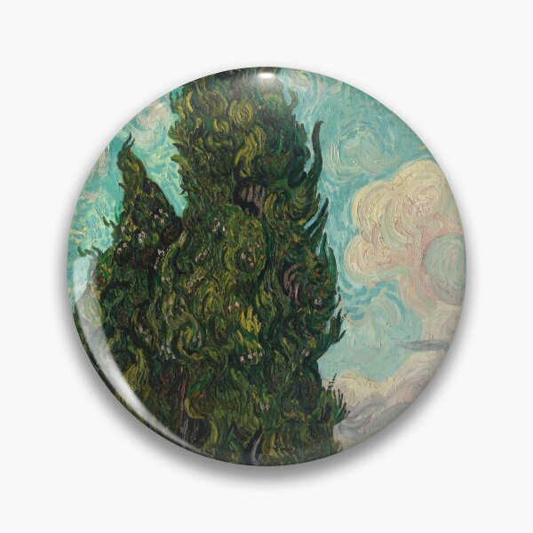 Item preview, Cypresses by Van Gogh - Cypresses 1889 Reproduction designed and sold by molamode.