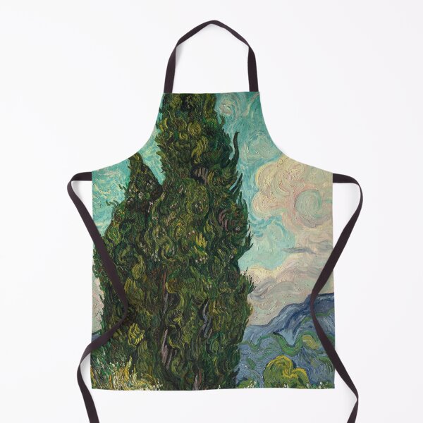 Item preview, Cypresses by Van Gogh - Cypresses 1889 Reproduction designed and sold by molamode.