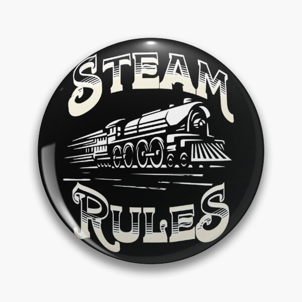 Item preview, Steam Rules Steam Train Engine Locomotive designed and sold by TheTrainRoom.