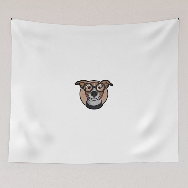 Item preview, funny dog with glasses designed and sold by Atheneadesign.
