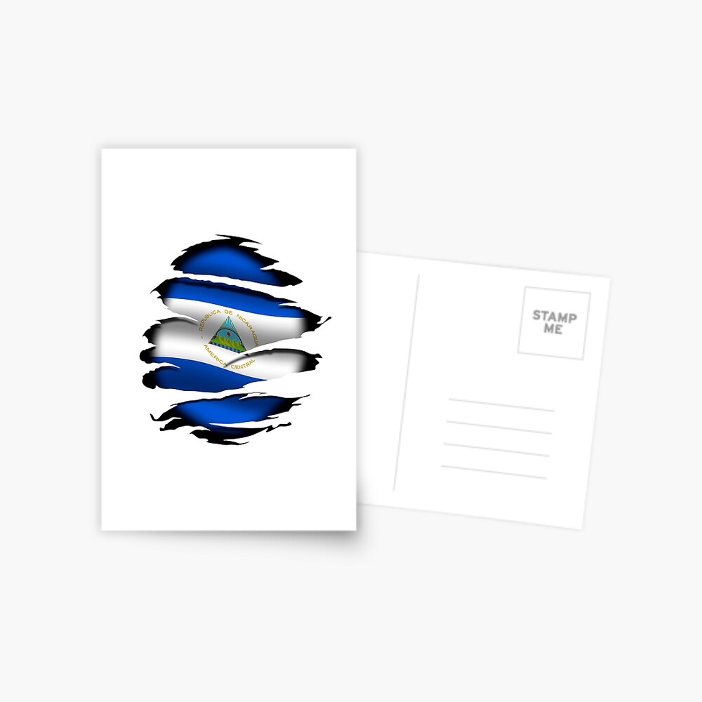 Honduras - Torn Flag - Tattoo Greeting Card by WdiCreative