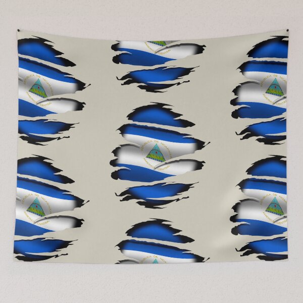 Item preview, Nicaragua - Torn Flag - Tattoo designed and sold by WdiCreative.