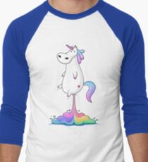 Unicorn Fart Men's Baseball ¾ T-Shirt