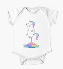 Unicorn Fart Short Sleeve Baby One-Piece