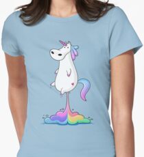 Unicorn Fart Women's Fitted T-Shirt