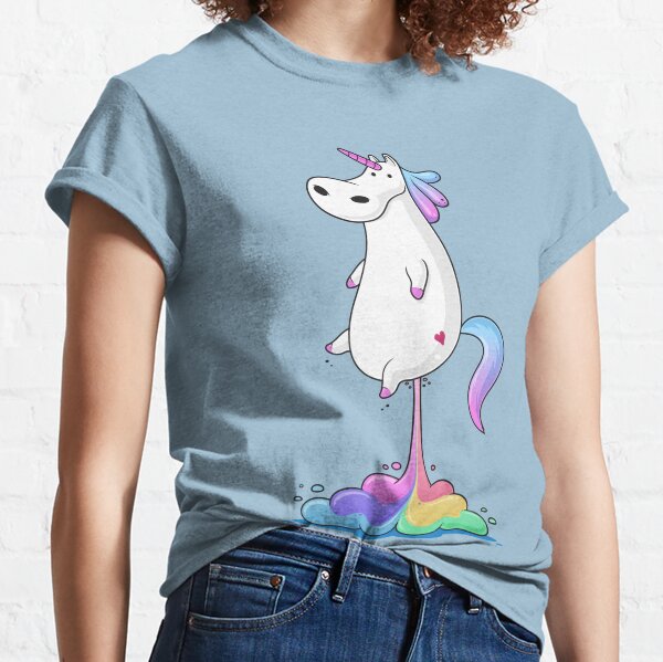 Watercolor Unicorn T-shirt Women's -SPIdeals Designs