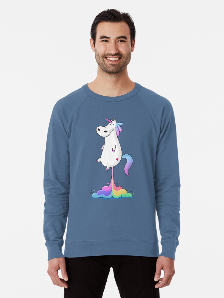 Thumbnail 1 of 5, Lightweight Sweatshirt, Unicorn Fart designed and sold by zoljo.